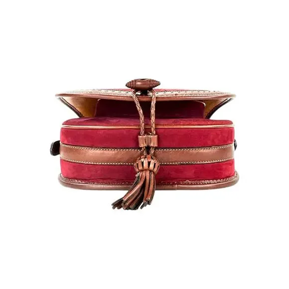 Loewe Vintage Anagram Sevilla Suede Leather Shoulder Bag - Picture 6 of 11